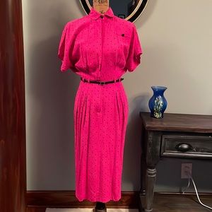 1980s Hearts dress size 6 (1980s size 6).